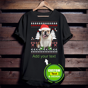 American Bulldog Dog Ugly Christmas Make Your Own Custom T Shirts Printing Personalised T-Shirts American Bulldog Dog Ugly Christmas Make Your Own Custom T Shirts Printing Personalised T-Shirts - Vegamart.com