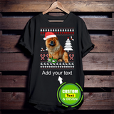 Chow Chow Dog Ugly Christmas Make Your Own Custom T Shirts Printing Personalised T-Shirts Chow Chow Dog Ugly Christmas Make Your Own Custom T Shirts Printing Personalised T-Shirts - Vegamart.com