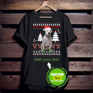 Dogo Argentino Dog Ugly Christmas Make Your Own Custom T Shirts Printing Personalised T-Shirts Dogo Argentino Dog Ugly Christmas Make Your Own Custom T Shirts Printing Personalised T-Shirts - Vegamart.com