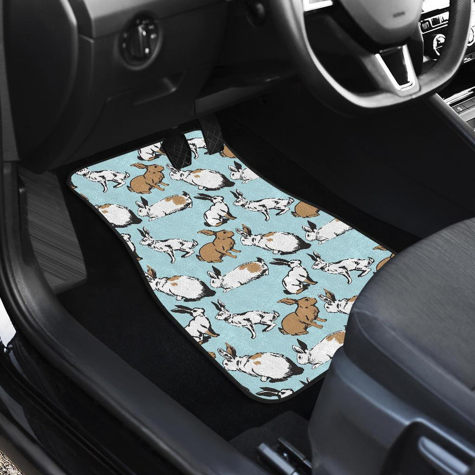 Rabbit Pattern Print Design RB018 Car Floor Mats