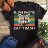 Camping Live Fast Eat Trash T-Shirt Custom T Shirts Printing Camping Live Fast Eat Trash T-Shirt Custom T Shirts Printing - Vegamart.com