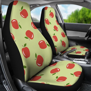 Red Apple Print Pattern Seat Cover Car Seat Covers Set 2 Pc, Car Accessories Car Mats Red Apple Print Pattern Seat Cover Car Seat Covers Set 2 Pc, Car Accessories Car Mats - Vegamart.com
