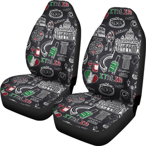 Rome Italy Pattern Print Seat Cover Car Seat Covers Set 2 Pc, Car Accessories Car Mats Rome Italy Pattern Print Seat Cover Car Seat Covers Set 2 Pc, Car Accessories Car Mats - Vegamart.com