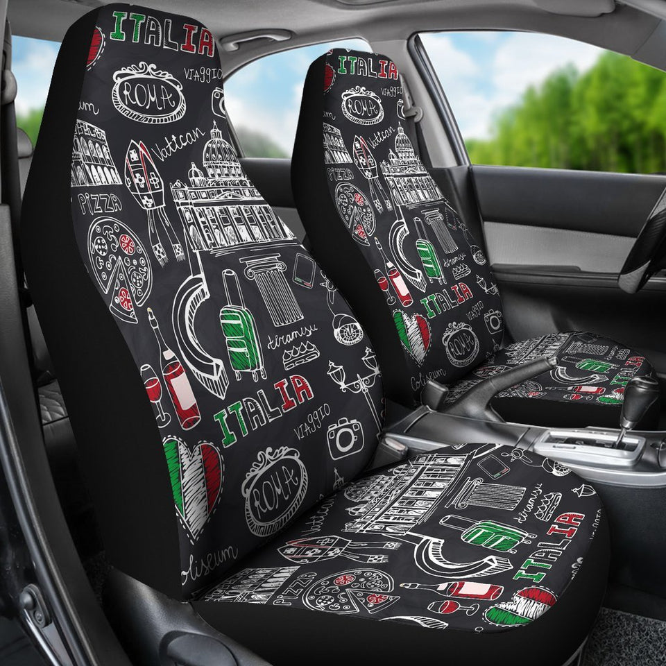 Rome Italy Pattern Print Seat Cover Car Seat Covers Set 2 Pc, Car Accessories Car Mats Rome Italy Pattern Print Seat Cover Car Seat Covers Set 2 Pc, Car Accessories Car Mats - Vegamart.com