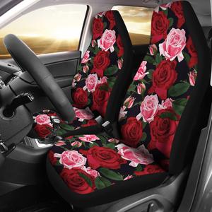 Rose Red Pink Pattern Print Design Car Seat Covers Set 2 Pc, Car Accessories Car Mats Covers Rose Red Pink Pattern Print Design Car Seat Covers Set 2 Pc, Car Accessories Car Mats Covers - Vegamart.com