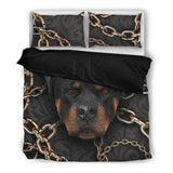 Rottweilers Chain Pillow & Duvet Covers Bedding Set