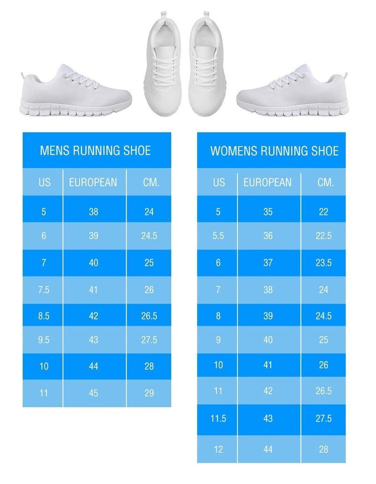White labradoodle Running Shoe For Men- Free Shipping