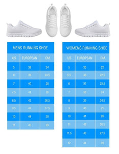 Maltese Blue White Print Sneakers For Women-Free Shipping