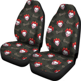 Scary Clown Print Pattern Seat Cover Car Seat Covers Set 2 Pc, Car Accessories Car Mats Scary Clown Print Pattern Seat Cover Car Seat Covers Set 2 Pc, Car Accessories Car Mats - Vegamart.com