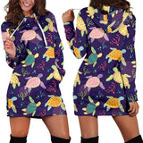 Sea Turtle Color Smile Hoodie Dress 3D Style Women All Over Print Sea Turtle Color Smile Hoodie Dress 3D Style Women All Over Print - Vegamart.com