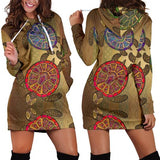 Sea Turtle Tribal Colorful Hoodie Dress 3D Style Women All Over Print Sea Turtle Tribal Colorful Hoodie Dress 3D Style Women All Over Print - Vegamart.com