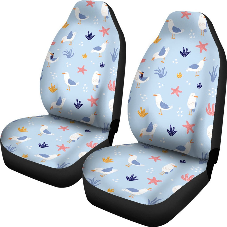 Seagull Print Pattern Seat Cover Car Seat Covers Set 2 Pc, Car Accessories Car Mats Seagull Print Pattern Seat Cover Car Seat Covers Set 2 Pc, Car Accessories Car Mats - Vegamart.com