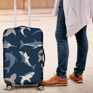 Shark Action Pattern Luggage Cover Protector