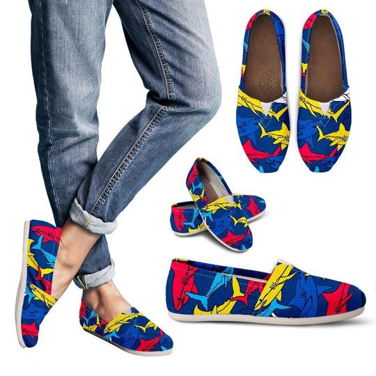 Shark Color Pattern Casual Shoes Style Shoes For Women All Over Print Shark Color Pattern Casual Shoes Style Shoes For Women All Over Print - Vegamart.com