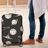 Space Astronauts Print Luggage Cover Protector