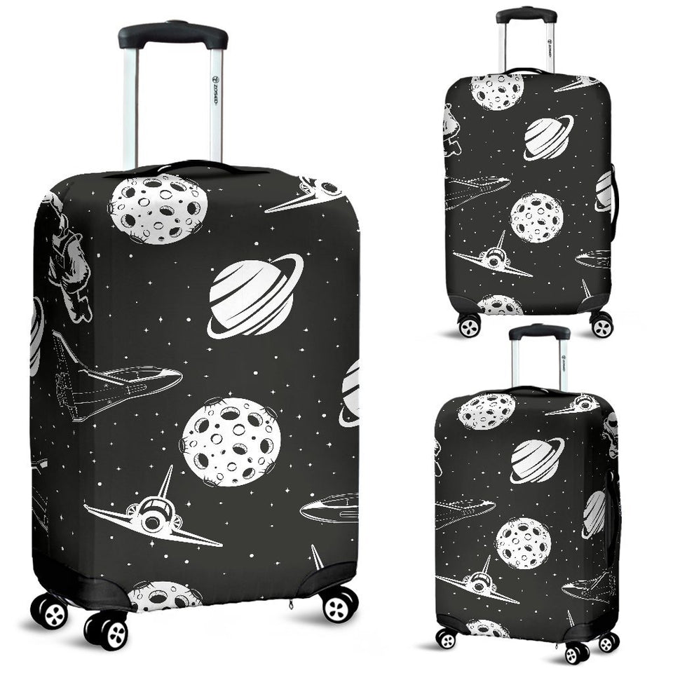 Space Astronauts Print Luggage Cover Protector