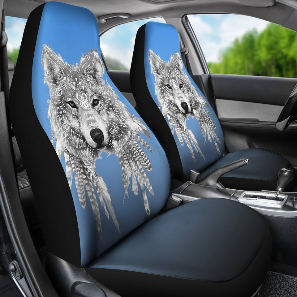 Spirit Animal Wolf Seat Cover Car Seat Covers Set 2 Pc, Car Accessories Car Mats Spirit Animal Wolf Seat Cover Car Seat Covers Set 2 Pc, Car Accessories Car Mats - Vegamart.com