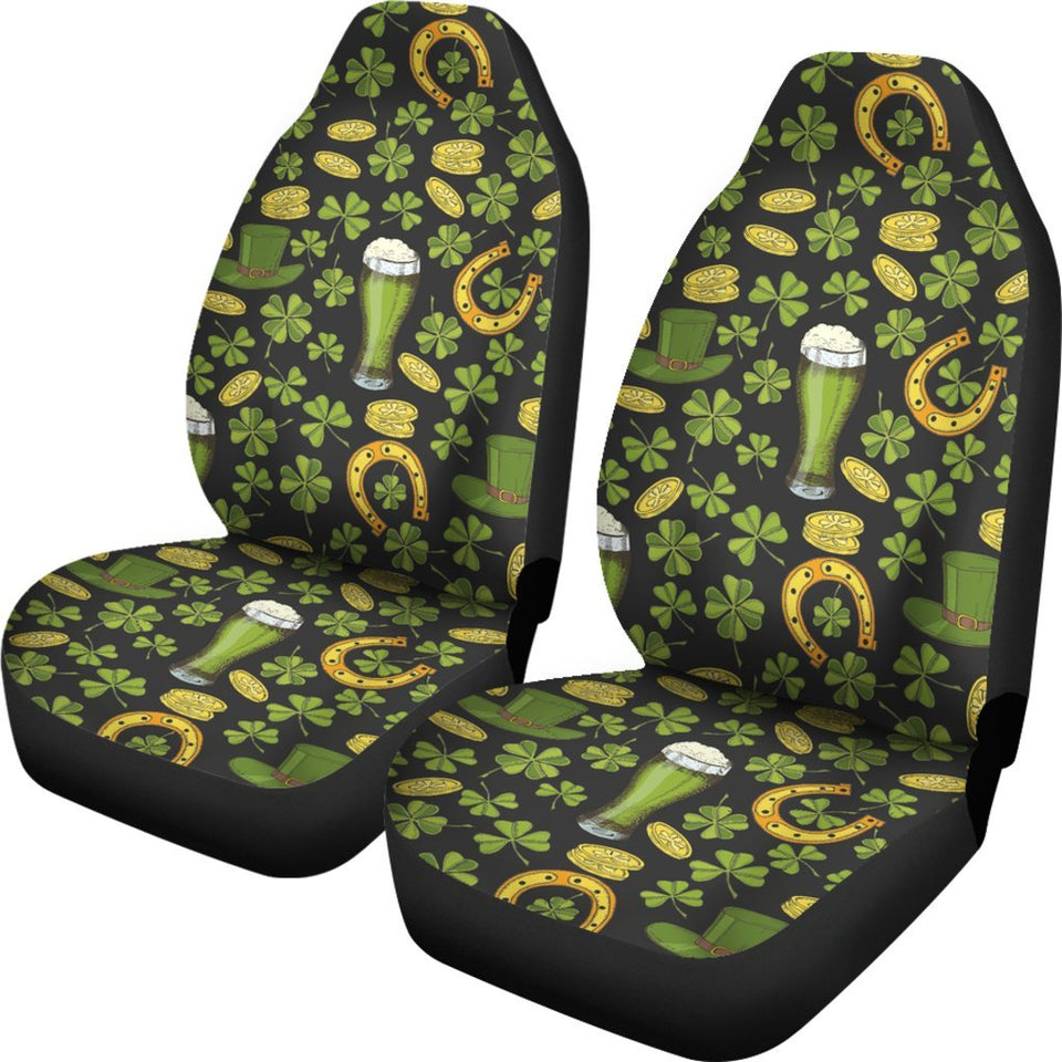 St Patrick'S Day Leprechaun Beer Pattern Print Seat Cover Car Seat Covers Set 2 Pc, Car Accessories Car Mats St Patrick'S Day Leprechaun Beer Pattern Print Seat Cover Car Seat Covers Set 2 Pc, Car Accessories Car Mats - Vegamart.com