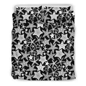 Starfish Print Pattern Duvet Cover Bedding Set