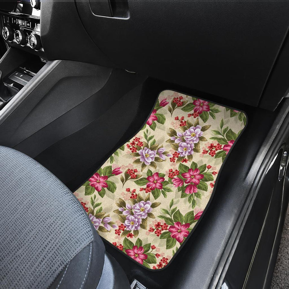 Summer Floral Pattern Print Design SF08 Car Floor Mats