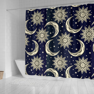 Sun Moon Star Shower Curtain