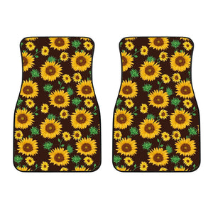 Sunflower Pattern Print Design SF01 Car Floor Mats