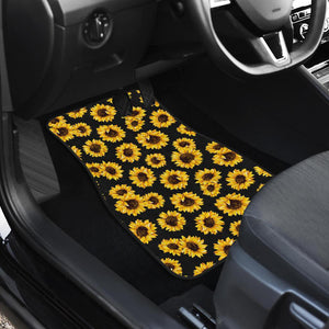 Sunflower Pattern Print Design SF05 Car Floor Mats