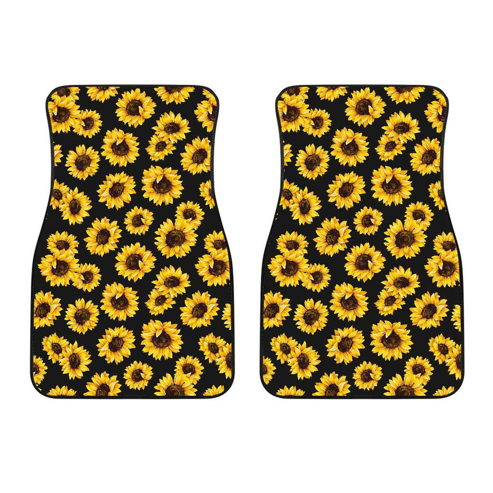 Sunflower Pattern Print Design SF05 Car Floor Mats