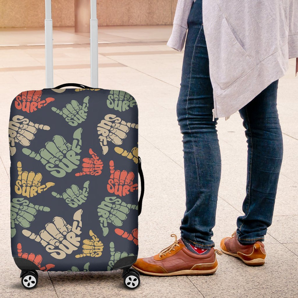 Surf Hand sign Luggage Cover Protector