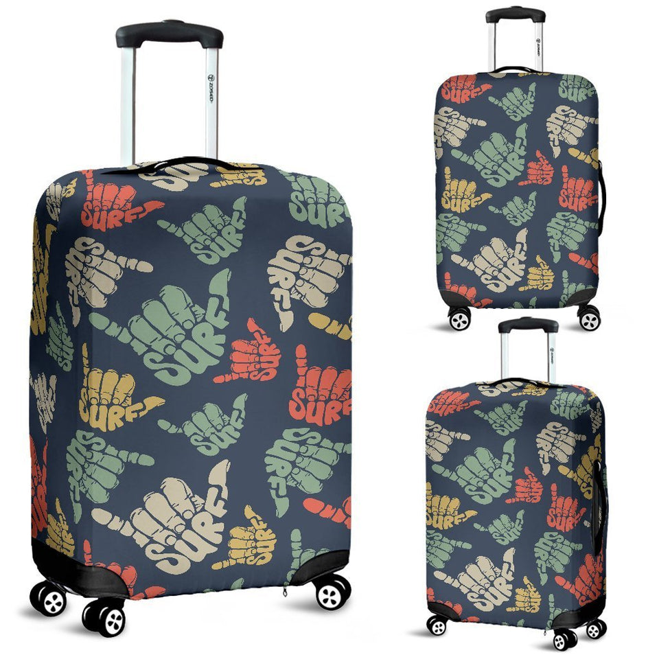 Surf Hand sign Luggage Cover Protector