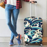 Surf Wave Pattern Luggage Cover Protector