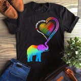 Elephant Love Is Love T-Shirt Custom T Shirts Printing Elephant Love Is Love T-Shirt Custom T Shirts Printing - Vegamart.com