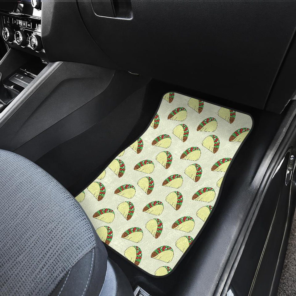 Taco Pattern Print Design TC05 Car Floor Mats