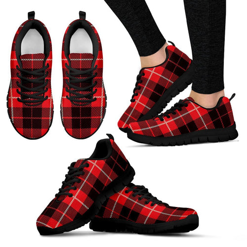 Tartan Scottish Royal Stewart Red Plaids Women Shoes Sneakers