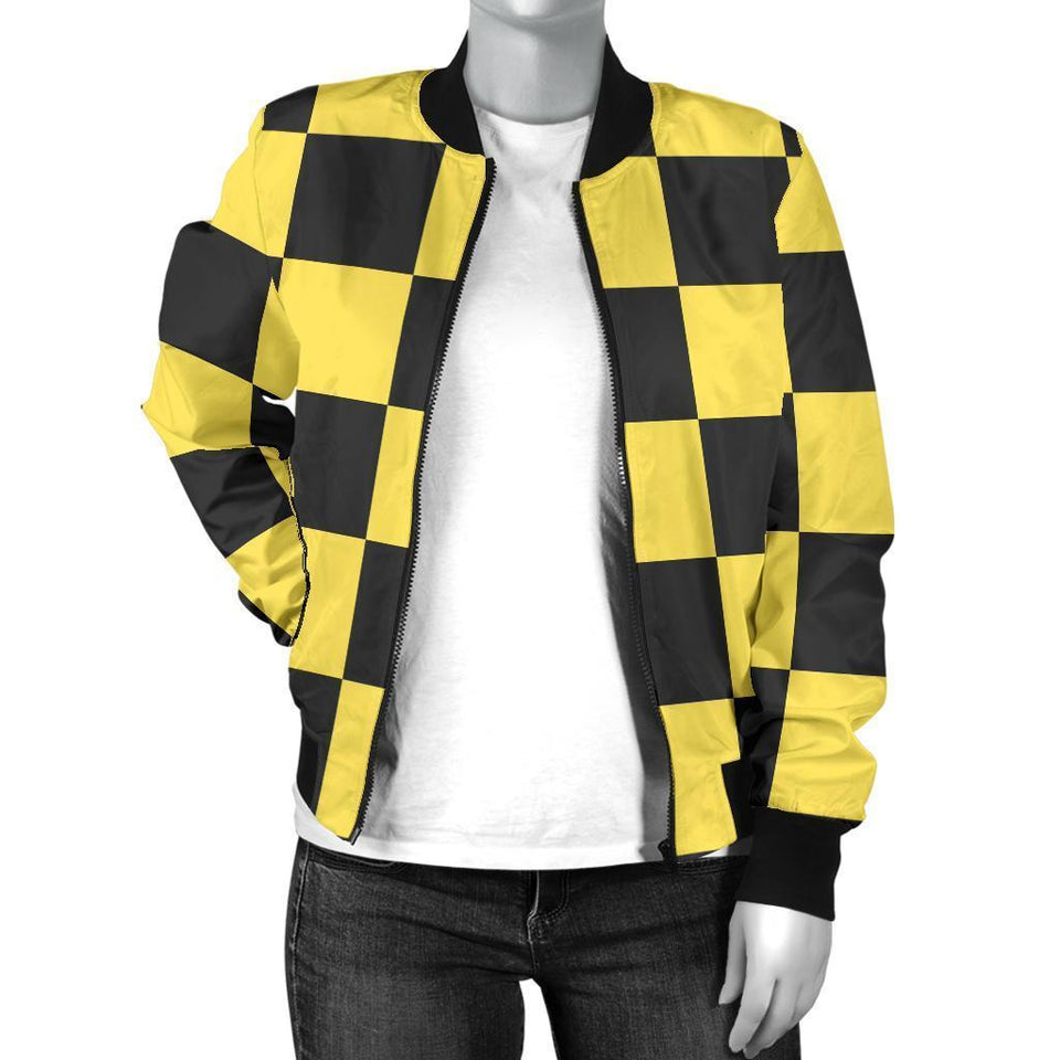 Taxi Pattern Print Women Casual Bomber Jacket