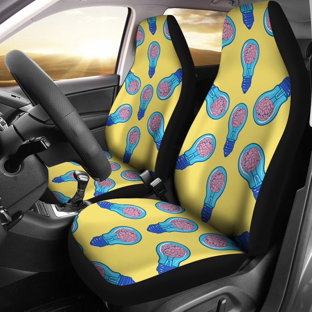 Thinking Brain Pattern Print Seat Cover Car Seat Covers Set 2 Pc, Car Accessories Car Mats Thinking Brain Pattern Print Seat Cover Car Seat Covers Set 2 Pc, Car Accessories Car Mats - Vegamart.com
