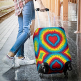 Tie Dye Heart shape Luggage Cover Protector