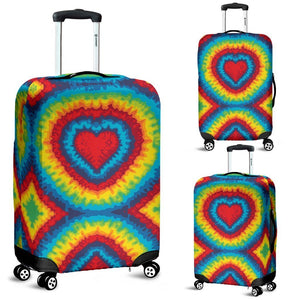 Tie Dye Heart shape Luggage Cover Protector