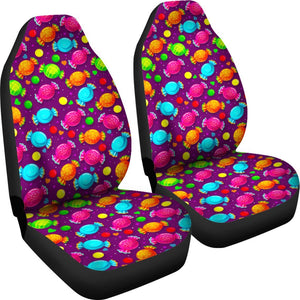 Toffee Candy Pattern Print Seat Cover Car Seat Covers Set 2 Pc, Car Accessories Car Mats Toffee Candy Pattern Print Seat Cover Car Seat Covers Set 2 Pc, Car Accessories Car Mats - Vegamart.com