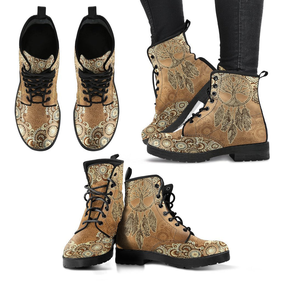 Tree of Life Dream Catcher Handcrafted Boots