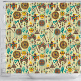 Tribal Indians Native American Aztec Shower Curtain