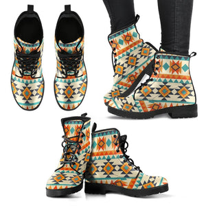 Tribal Native American Aztec Indians Navajo Print Women Leather Boots Fashion Boots Custom Shoes Tribal Native American Aztec Indians Navajo Print Women Leather Boots Fashion Boots Custom Shoes - Vegamart.com