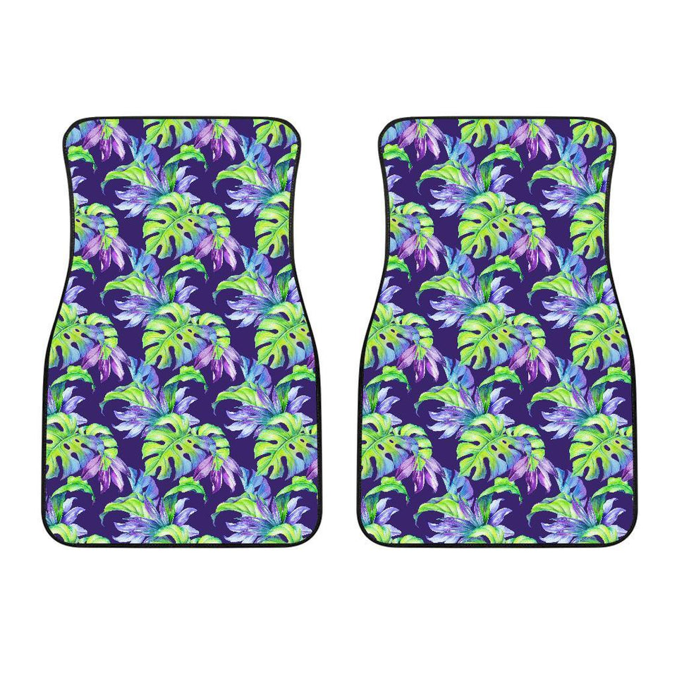 Tropical Flower Pattern Print Design TF019 Car Floor Mats