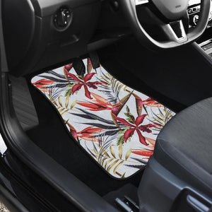 Tropical Flower Pattern Print Design TF021 Car Floor Mats