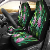Tropical Flower Pink Heliconia Print Car Seat Covers Set 2 Pc, Car Accessories Car Mats Covers Tropical Flower Pink Heliconia Print Car Seat Covers Set 2 Pc, Car Accessories Car Mats Covers - Vegamart.com
