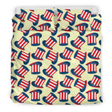 Uncle Sam Print Pattern Duvet Cover Bedding Set