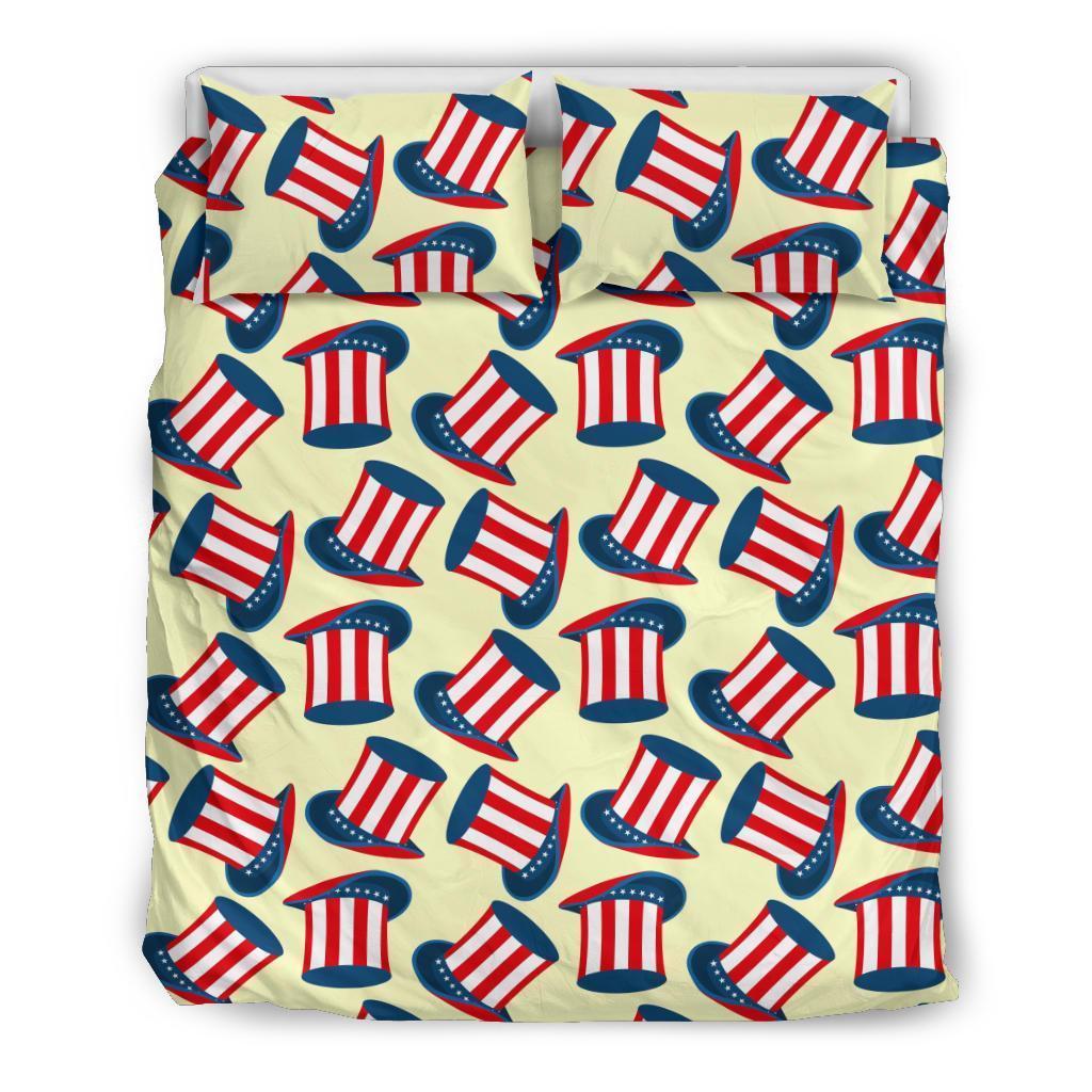 Uncle Sam Print Pattern Duvet Cover Bedding Set