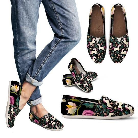 Unicorn In Floral Casual Shoes Style Shoes For Women All Over Print Unicorn In Floral Casual Shoes Style Shoes For Women All Over Print - Vegamart.com