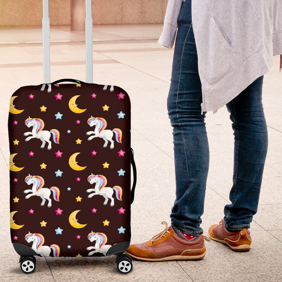 Unicorn Moon Star Luggage Cover Protector