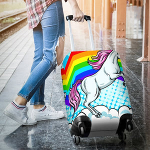 Unicorn Rainbow Luggage Cover Protector
